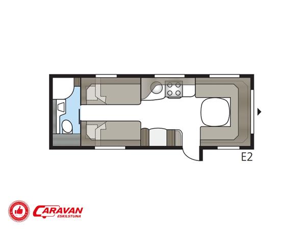 KABE ROYAL 740 ETDL KS (begagnad husvagn) (bild 2)